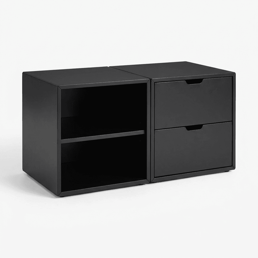 Modular Storage Drawer Box – Black Deco Finish