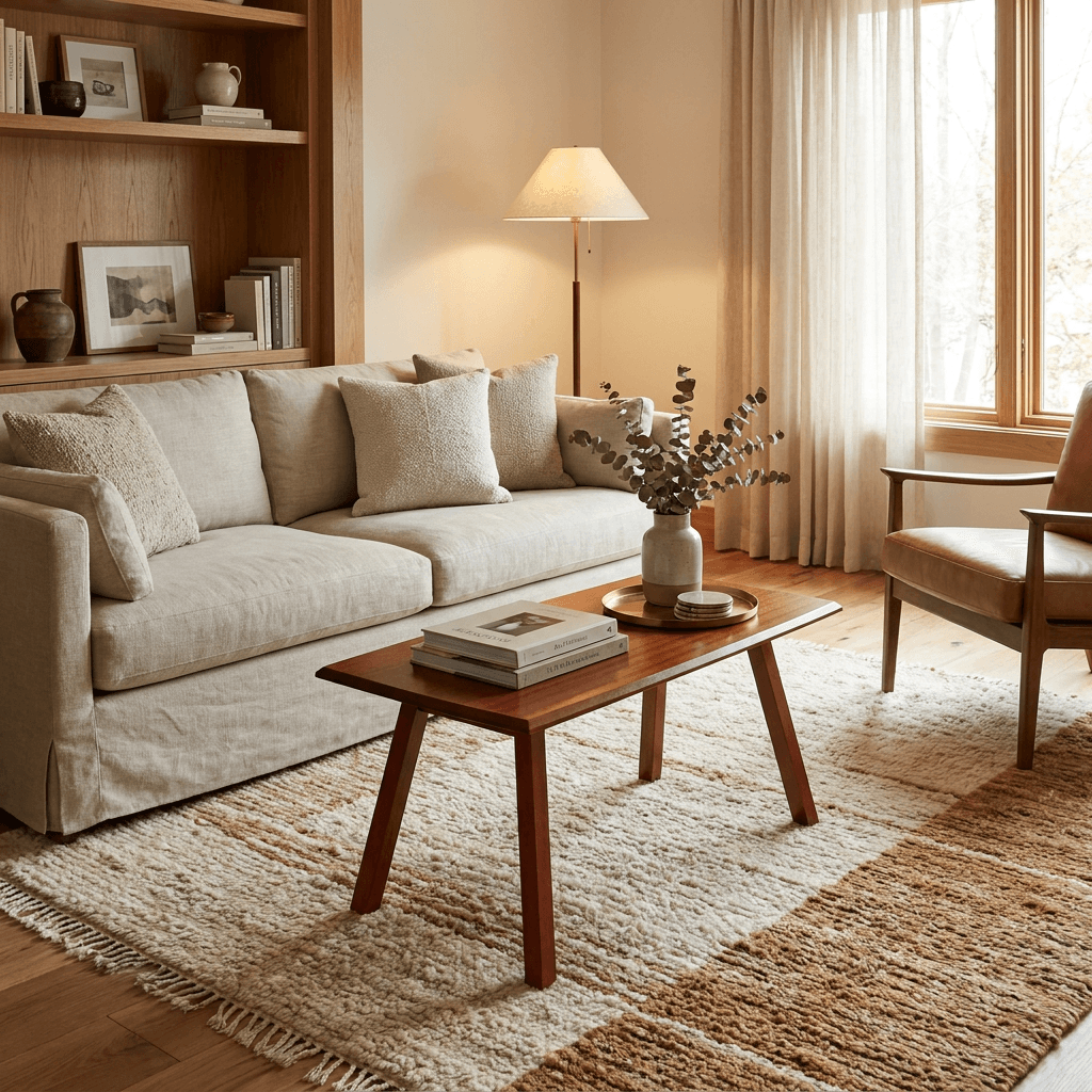Mahogany Modern Coffee Table